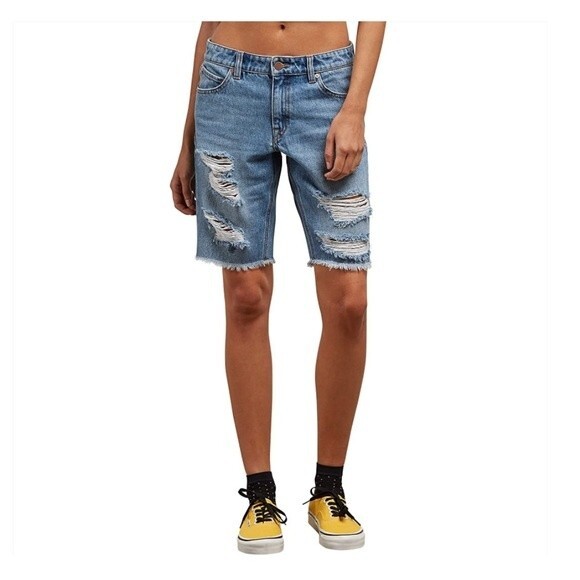 Volcom Women's Super Stoned Slim Straight Bermuda Short - Picture 1 of 12